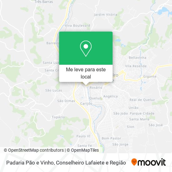 Padaria Pão e Vinho mapa