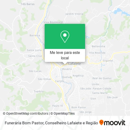 Funerária Bom Pastor mapa