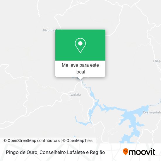 Pingo de Ouro mapa