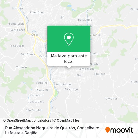 Rua Alexandrina Nogueira de Queirós mapa