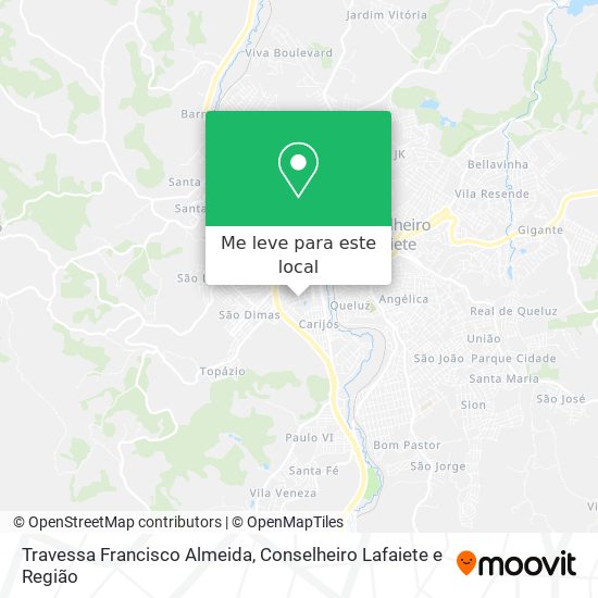 Travessa Francisco Almeida mapa