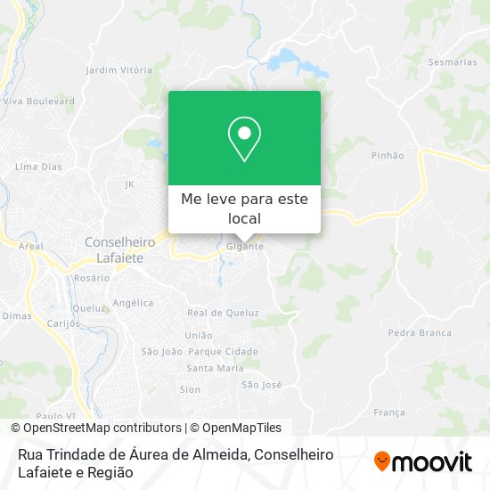 Rua Trindade de Áurea de Almeida mapa