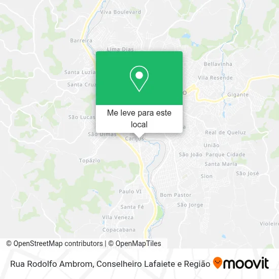Rua Rodolfo Ambrom mapa