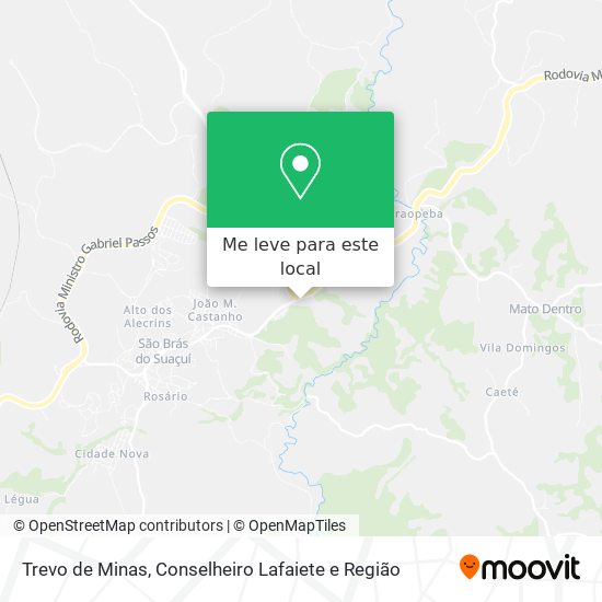 Trevo de Minas mapa
