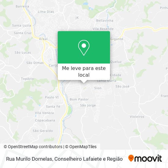Rua Murilo Dornelas mapa