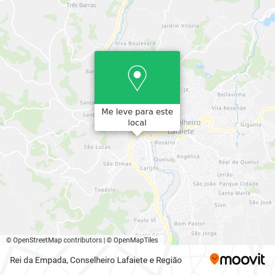 Rei da Empada mapa