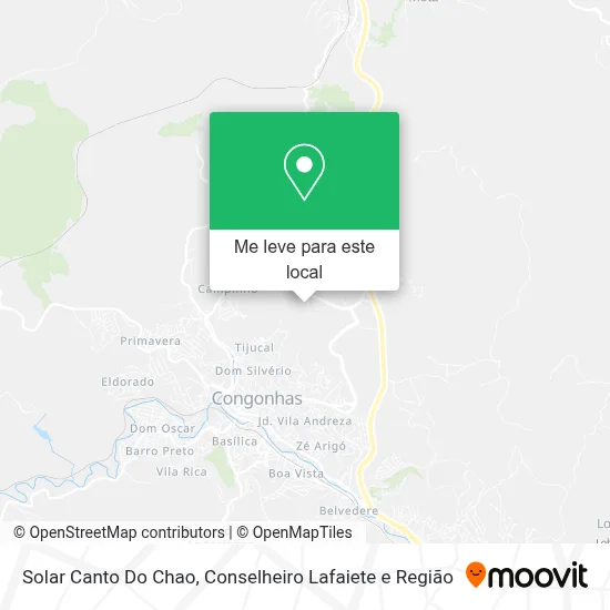 Solar Canto Do Chao mapa