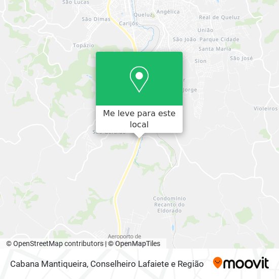 Cabana Mantiqueira mapa