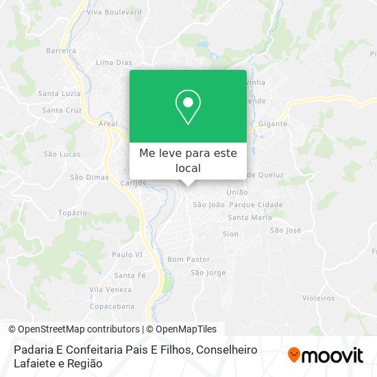 Padaria E Confeitaria Pais E Filhos mapa
