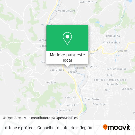 órtese e prótese mapa