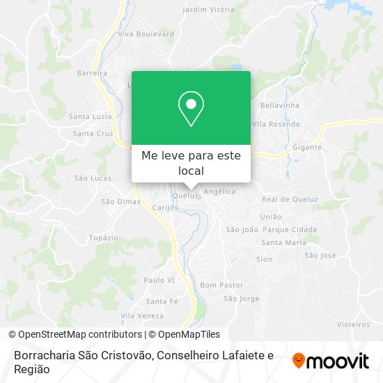 Borracharia São Cristovão mapa
