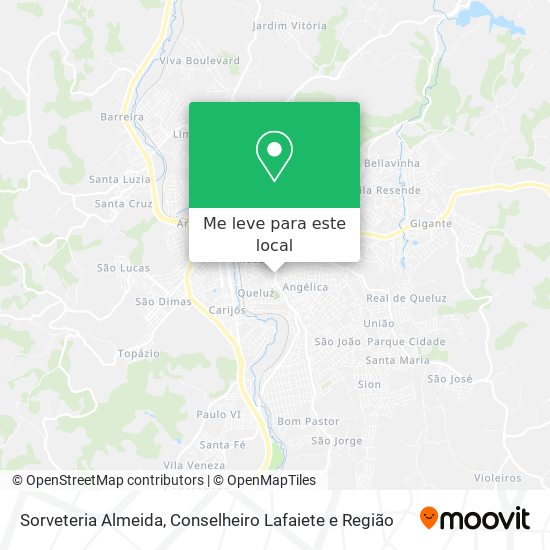Sorveteria Almeida mapa