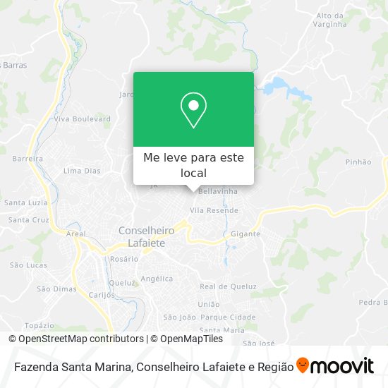Fazenda Santa Marina mapa
