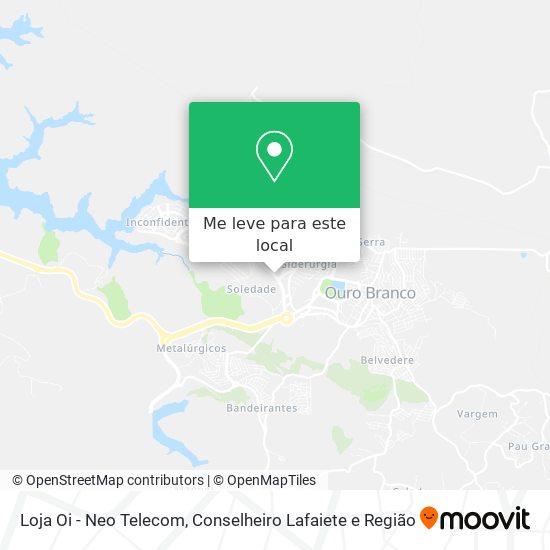 Loja Oi - Neo Telecom mapa
