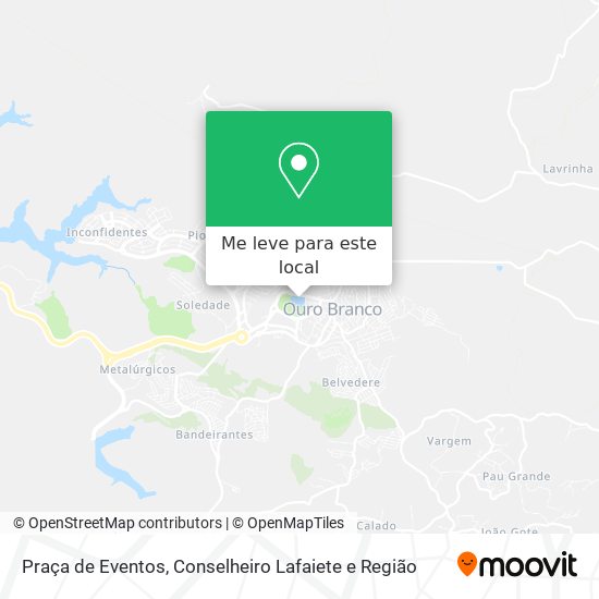 Praça de Eventos mapa