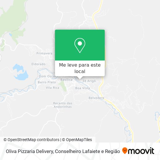 Oliva Pizzaria Delivery mapa