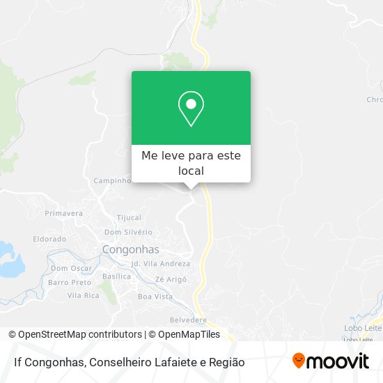 If Congonhas mapa