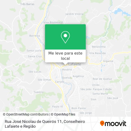 Rua José Nicolau de Queirós 11 mapa
