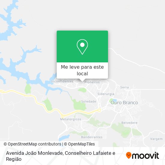 Avenida João Monlevade mapa