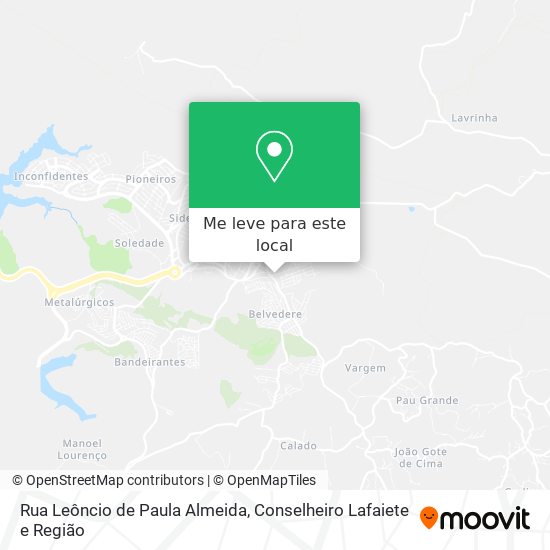 Rua Leôncio de Paula Almeida mapa