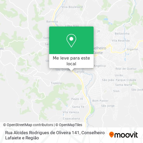 Rua Alcídes Rodrigues de Oliveira 141 mapa