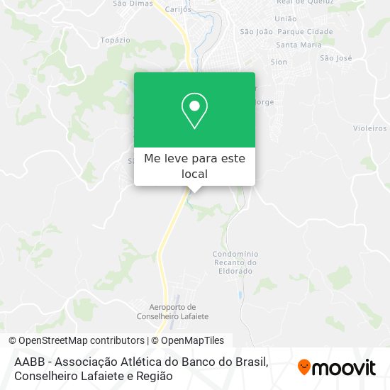 AABB - Associação Atlética do Banco do Brasil mapa