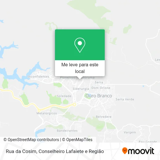 Rua da Cosim mapa