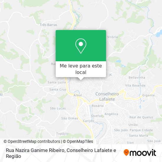 Rua Nazira Ganime Ribeiro mapa