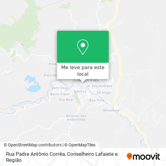 Rua Padre Antônio Corrêa mapa