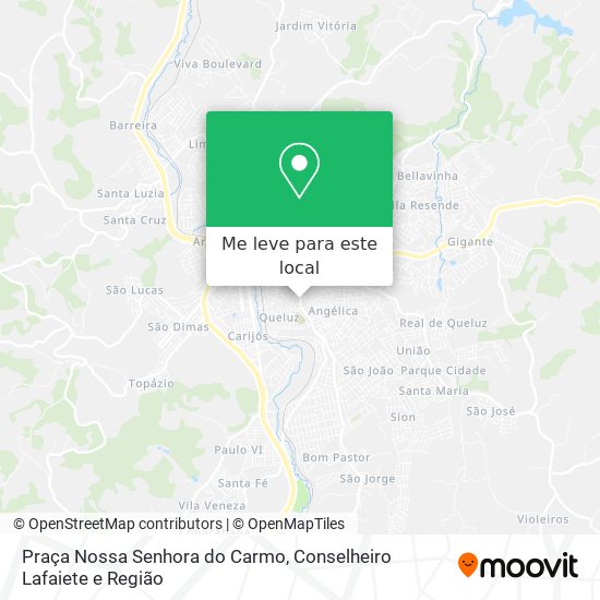 Praça Nossa Senhora do Carmo mapa