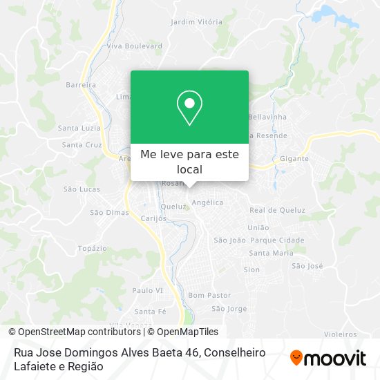 Rua Jose Domingos Alves Baeta 46 mapa