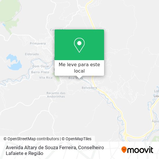 Avenida Altary de Souza Ferreira mapa