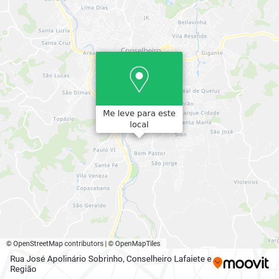 Rua José Apolinário Sobrinho mapa