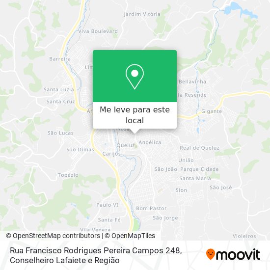 Rua Francisco Rodrigues Pereira Campos 248 mapa