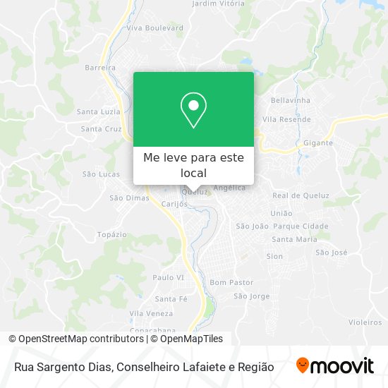 Rua Sargento Dias mapa