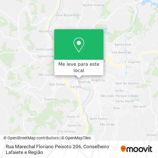 Rua Marechal Floriano Peixoto 206 mapa