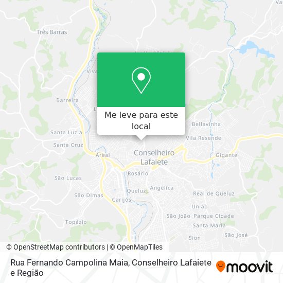 Rua Fernando Campolina Maia mapa