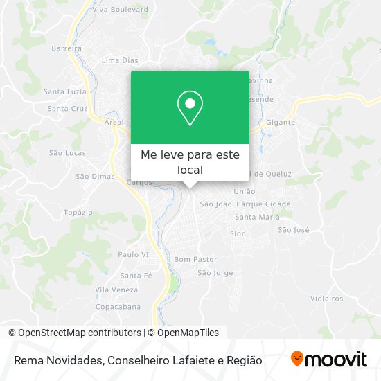 Rema Novidades mapa