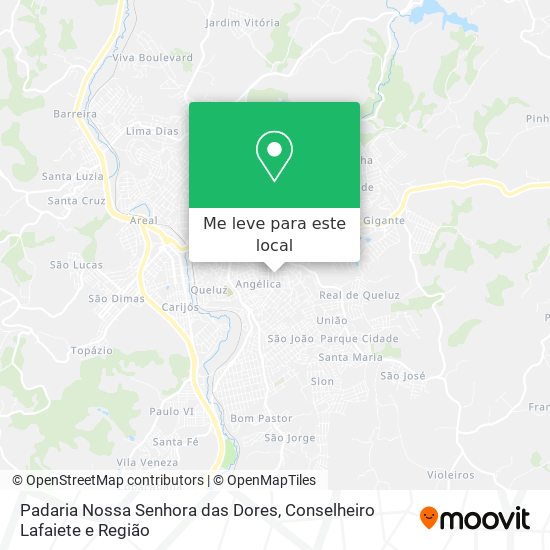 Padaria Nossa Senhora das Dores mapa