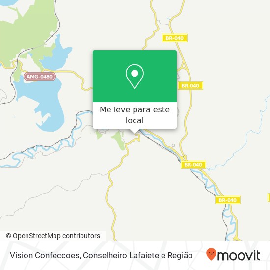 Vision Confeccoes, Avenida Bias Fortes, 220 Congonhas Congonhas-MG 36415-000 mapa