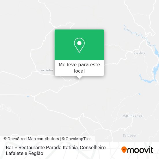 Bar E Restaurante Parada Itatiaia mapa