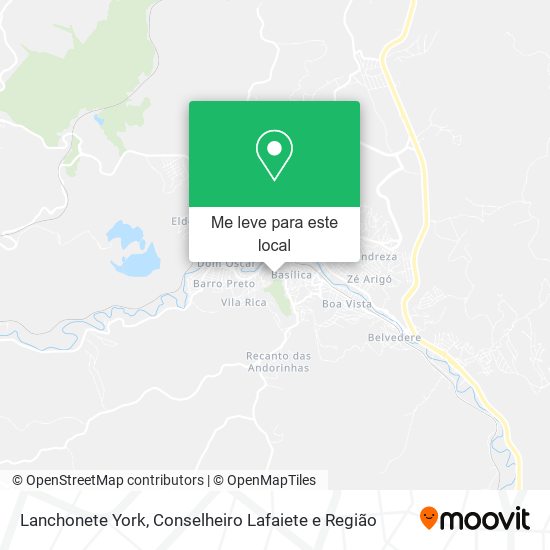 Lanchonete York mapa