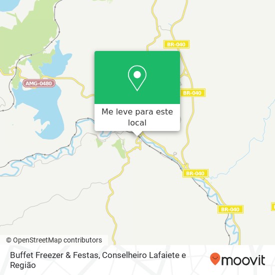 Buffet Freezer & Festas, Rua Vigário Higino, 10 Congonhas Congonhas-MG 36415-000 mapa