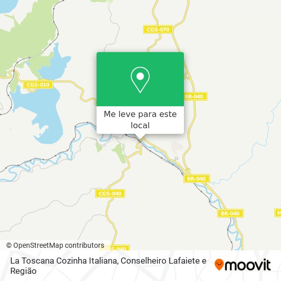 La Toscana Cozinha Italiana mapa