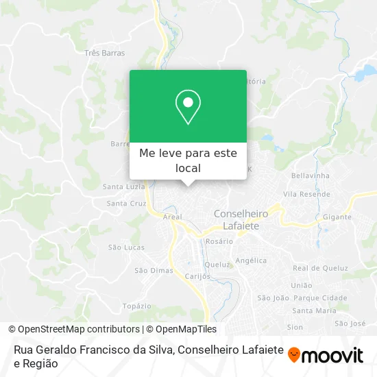Rua Geraldo Francisco da Silva mapa