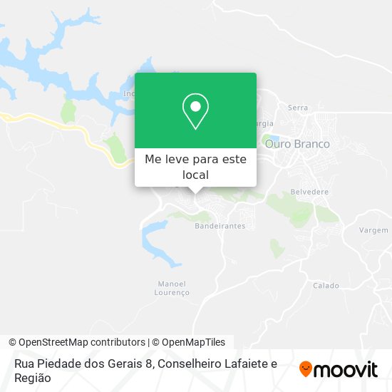 Rua Piedade dos Gerais 8 mapa