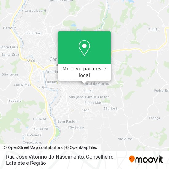 Rua José Vitórino do Nascimento mapa