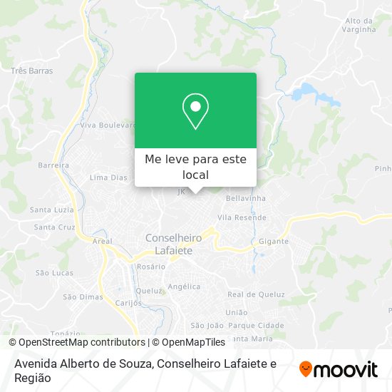 Avenida Alberto de Souza mapa
