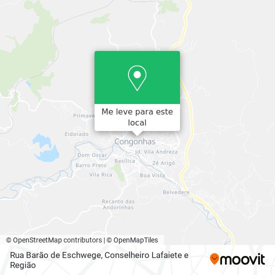 Rua Barão de Eschwege mapa