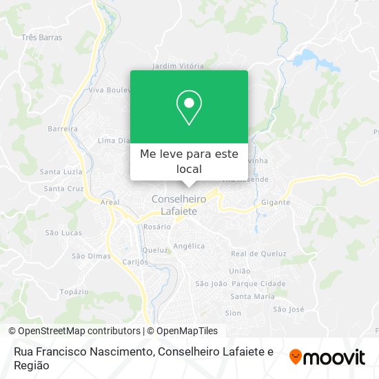 Rua Francisco Nascimento mapa